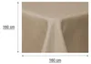 Tischdecke 160x160 cm beige natur Leinenoptik Produktbild-Vorschau 4