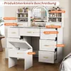 Merax Coiffeuse avec miroir & éclairage LED - Table de Voir les images du produit 2