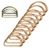 10 stabiler Halbringe D-Ringe rosengold Produktbild-Vorschau