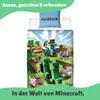 Minecraft Bettwäsche 135x200 80x80 cm aus 100% Baumwolle Produktbild-Vorschau 5