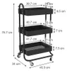 Rollcontainer Vicco Tron Schwarz 45.9 x 78.7 cm, Model Produktbild-Vorschau 7