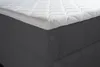 VELAR Boxspringbett mit bettkasten "TEDDY", 160 cm, Grau Produktbild-Vorschau 4