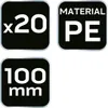 100 mm egalisatiemortel-maatstaf met 3M-tape, 20 stuks (PE) Productafbeelding-voorbeeld 5