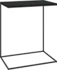 A black side table with a minimalist design, shown against a white background. Náhled obrázku produktu