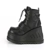 STOMP-13 Damen Booties von DemoniaCult, Schwarz EU 40, US Produktbild-Vorschau 3