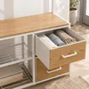 Relaxdays, stojak na ubrania, półka na buty, haczyki, 2 Podgląd zdjęcia produktu 6