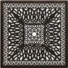 A square garden table with intricate metalwork. Náhľad obrázku produktu
