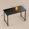 ODK Kleiner Schreibtisch Schwarz 100x48x74cm Computertisch Produktbild-Vorschau 3