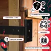 KOTARBAU® 2er Set Kreuzgehänge T-Scharnier 150 mm Dekorativ Produktbild-Vorschau 4