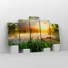 Bild auf Leinwand - Leinwandbild - Brücke See - 150x100cm - Produktbild-Vorschau 4