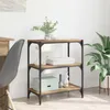 vidaXL Bücherregal 3 Ebenen 60 x 33 x 70,5 cm Holzwerkstoff Produktbild-Vorschau 2