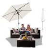 Wolketon Parasol 3.5m 2.7m Imperméable Jardin UV30+ Voir les images du produit 1