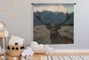 MuchoWow® Wandteppich Wandbehang Hirsch - Wiese - Geweih Produktbild-Vorschau 4