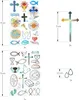 Oblique Unique 68 Sticker Aufkleber Set für Taufe Kommunion Produktbild-Vorschau 2