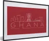 MuchoWow® MuchoWow® Gerahmtes Poster Skyline "Ghana" auf Produktbild-Vorschau 1