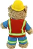 Bär Bauarbeiter aus Plüsch 27x13x34cm Produktbild-Vorschau 7