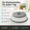Mikrowellen Abdeckhaube 26 cm, Farbe:Grau Produktbild-Vorschau 5
