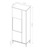 AX LIVING Vitrinenschrank Glas Queba QT07 – 70cm Breite, Produktbild-Vorschau 4