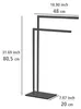 Porta asciugamani WENKO Mod. Recco Black, in acciaio Anteprima dell’immagine prodotto 4