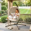 Outsunny hangstoel met frame, inklapbaar. Hangmand met Productafbeelding-voorbeeld 2