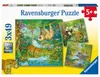 Puzzle Zvířata v džungli 3x49 dílků Náhled obrázku produktu 1