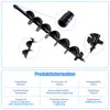 L800mm Ø100mm Erdbohrer mit SDS Plus Adapter für Produktbild-Vorschau 2