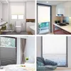 A collage of four images showing pleated blinds in different rooms: a bathroom, a kitchen, a bedroom, and a living room. Produktbild-Vorschau
