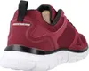 A close-up, side view of a burgundy Skechers sneaker. Produktbild-Vorschau