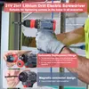 akumulátorový vŕtací skrutkovač 2 v 1, elektrický Náhľad obrázku produktu 11