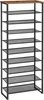 HOOBRO 10-stöckiges Schuhregal 60 x 28,5 x 159 cm Produktbild-Vorschau 1