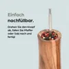 Salz und Pfeffermühle Holz Akazien - 22 cm - Manuelle Produktbild-Vorschau 5