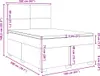 vidaXL Postel Boxspring s matrací černá 160x200 cm Látka Náhled obrázku produktu 8