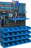A tool organization system mounted on a wall, featuring various tools and storage bins. Anteprima dell’immagine prodotto