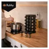 Ruhhy 27704 Lot de 20 pots à épices sur support pivotant à Voir les images du produit 12