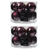 Weihnachtskugeln Glas 6cm x 20 Stück - Dunkel Mauve Produktbild-Vorschau 3