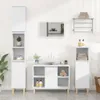 vidaXL Vanity Unit White 80x33x60 cm Dřevěný materiál Náhled obrázku produktu 2