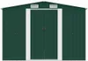 vidaXL Gerätehaus 257x298x178 cm Metall Grün Produktbild-Vorschau 4
