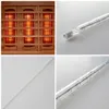 A collage of images showing an infrared heater and its components. Produktbild-Vorschau