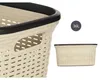 KIPIT Waschekorb - creme/beige - Kunststoff - Rattan - 36 L Produktbild-Vorschau 3