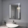 A modern bathroom vanity with a mirror and sink. Anteprima dell’immagine prodotto