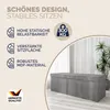 CASARIA® Sitzbank mit Stauraum, Grau – Faltbar, 115 x 40 x Produktbild-Vorschau 3