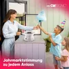 A woman is making cotton candy for two children. Podgląd zdjęcia produktu