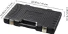 A black carrying case with dimensions indicated by measurement lines and text. Produktbild-Vorschau