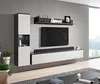 Minio, Meuble-paroi, 3 pièces, "PARMA", Matera/blanc Voir les images du produit 1