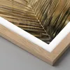 Gerahmtes Poster - Rahmen in heller Eiche - Blatt Gold Produktbild-Vorschau 2