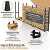 Stojan na palivové drevo vonkajší kovový pozinkovaný Náhľad obrázku produktu 6
