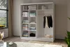 AX LIVING Cabinio Schwebetürenschrank Weiß 200 cm breit Produktbild-Vorschau 3