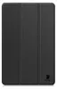 A black tablet case with a tri-fold cover. Produktbild-Vorschau