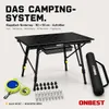 ONBEST Klapptisch | Schwarz | mit Netztasche | Produktbild-Vorschau 2