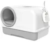 Katzentoilette mit Deckel Schaufel ausziehbares Tablett 2 Produktbild-Vorschau 1